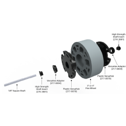 1.125" Bearing Pilot Plastic VersaHub (1/4" Wide, w/ Plate Sprocket Mount), VEX Robotics 217-3234
