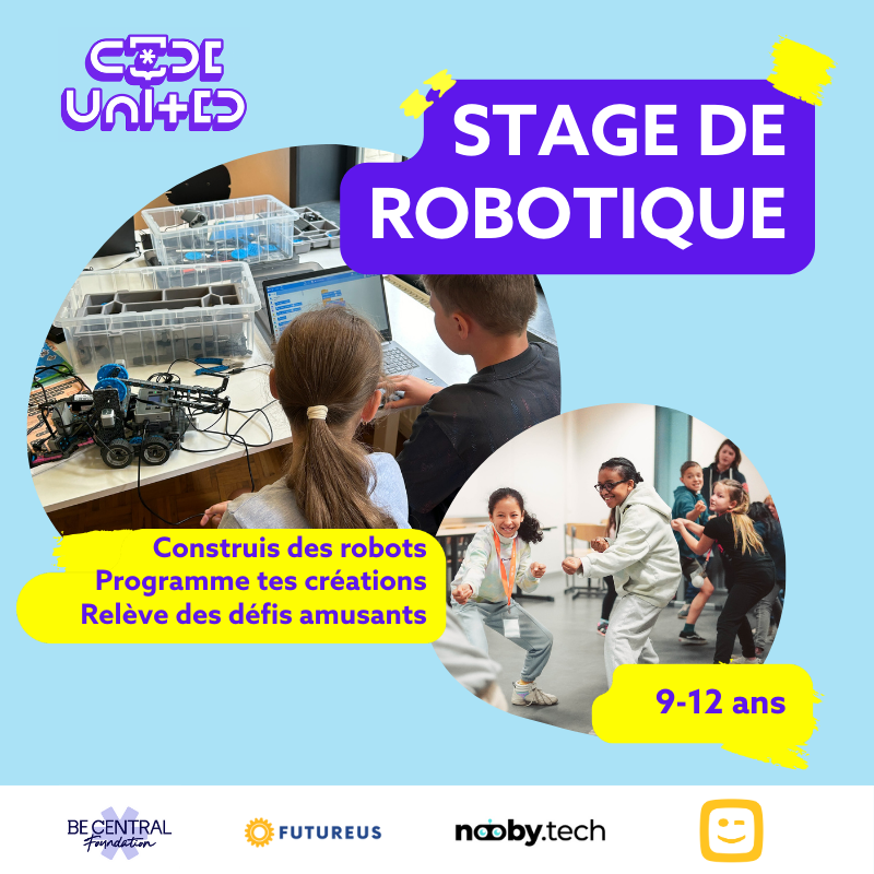 Stage de Robotique Code United | 9-12 ans, Camp Code United