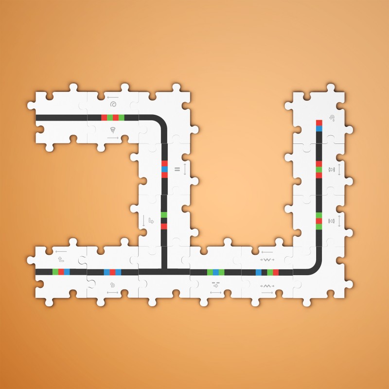 EduSense houten puzzels voor Ozobot - Special Moves Set, E-01-017