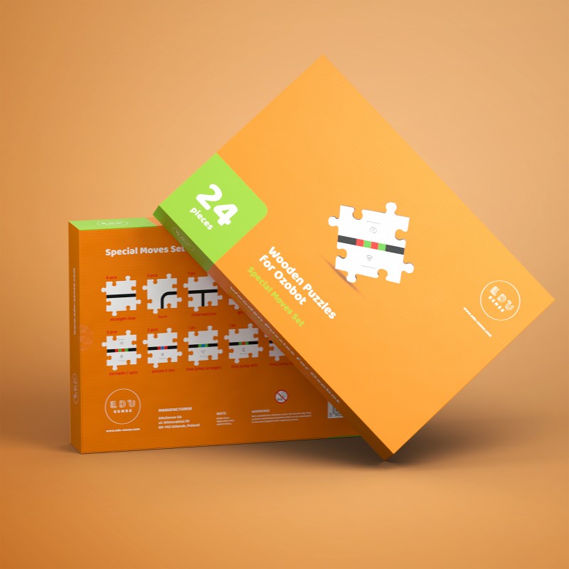 EduSense houten puzzels voor Ozobot - Special Moves Set, E-01-017