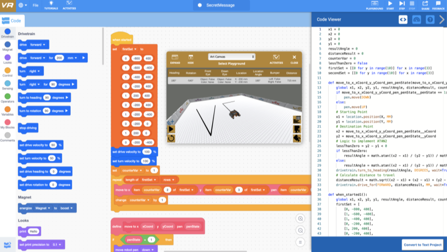 vex robotics python