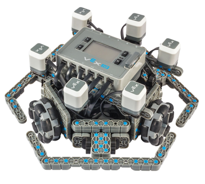 Robot Kiwi Drive Bot IQ. VEX IQ Educatieve robotica op de secundaire school